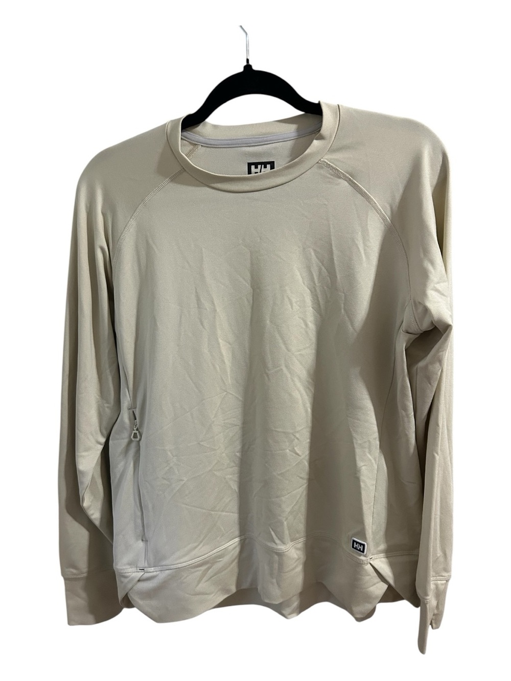 Helly Hansen Men's Light Cream Long-Sleeve Crew Sweatshirt